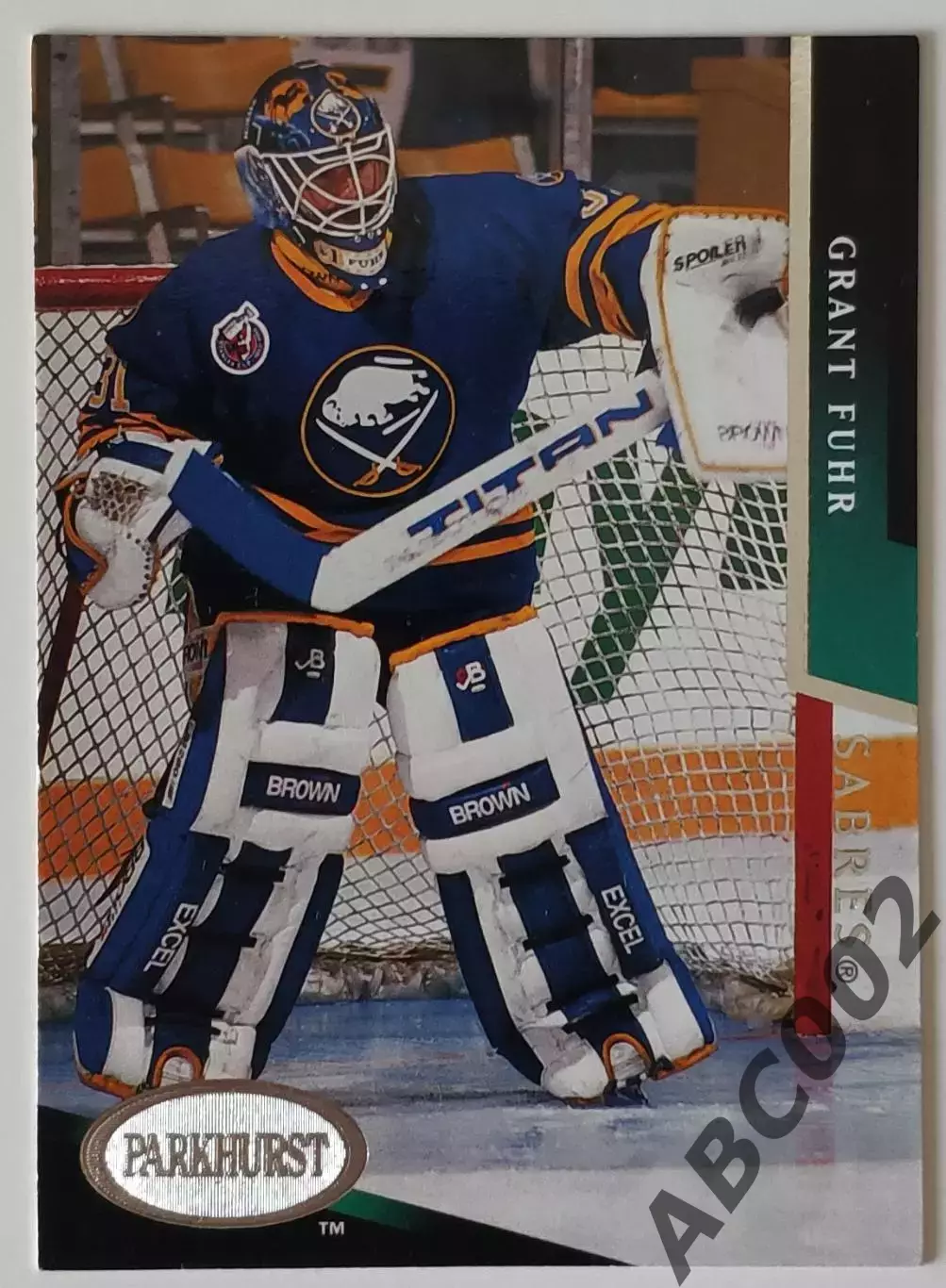 Карточка НХЛ / Grant Fuhr / Sabres / Parkhurst