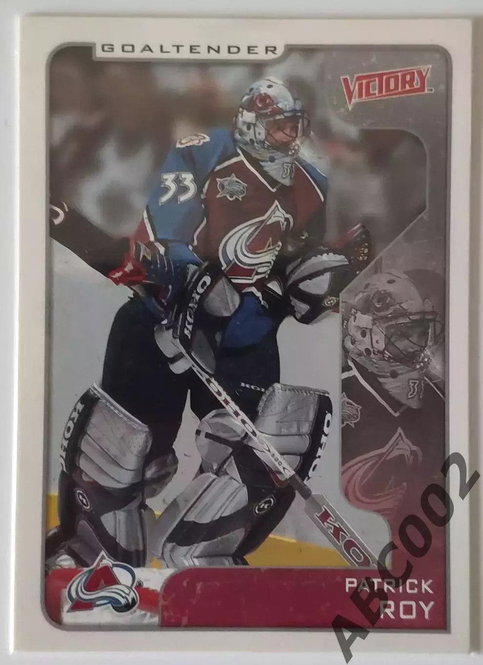 Карточка НХЛ / Patrick Roy / Colorado / Victory