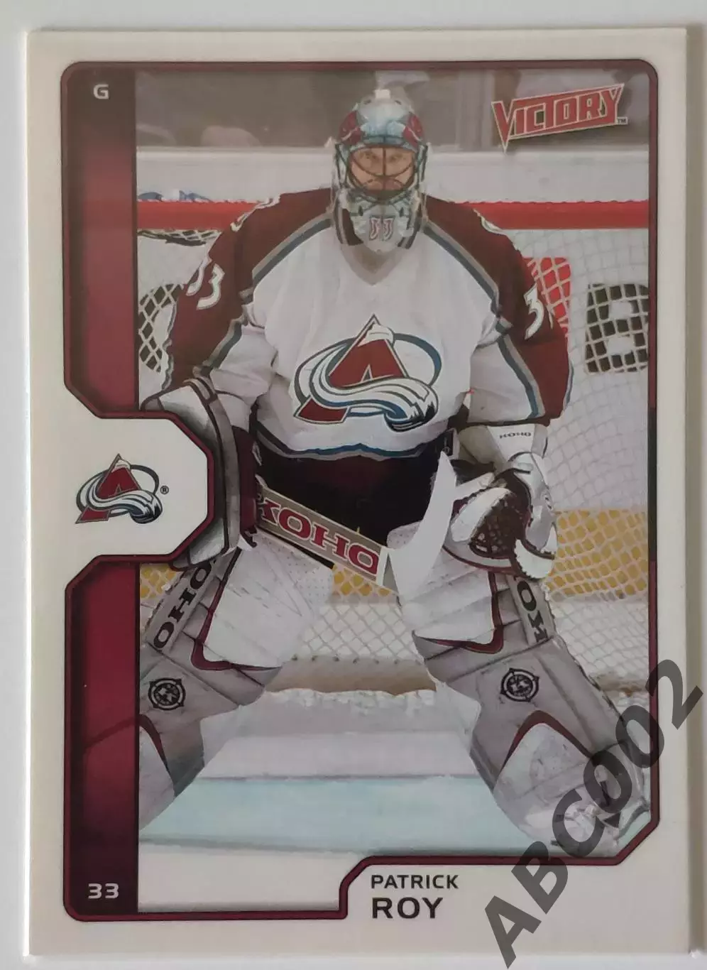 Карточка НХЛ / Patrick Roy / Avalanche / Victory