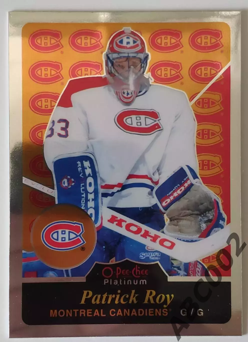 Карточка НХЛ / Patrick Roy / Canadiens / O-Pee-Chee Platinum