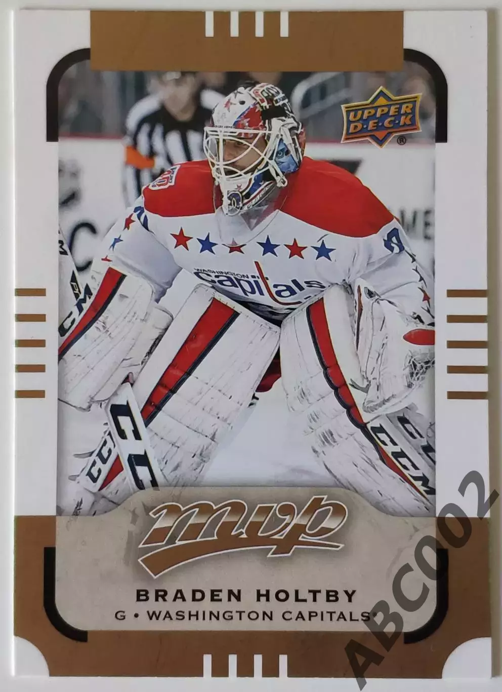 Карточка НХЛ / Braden Holtby / Capitals / MVP