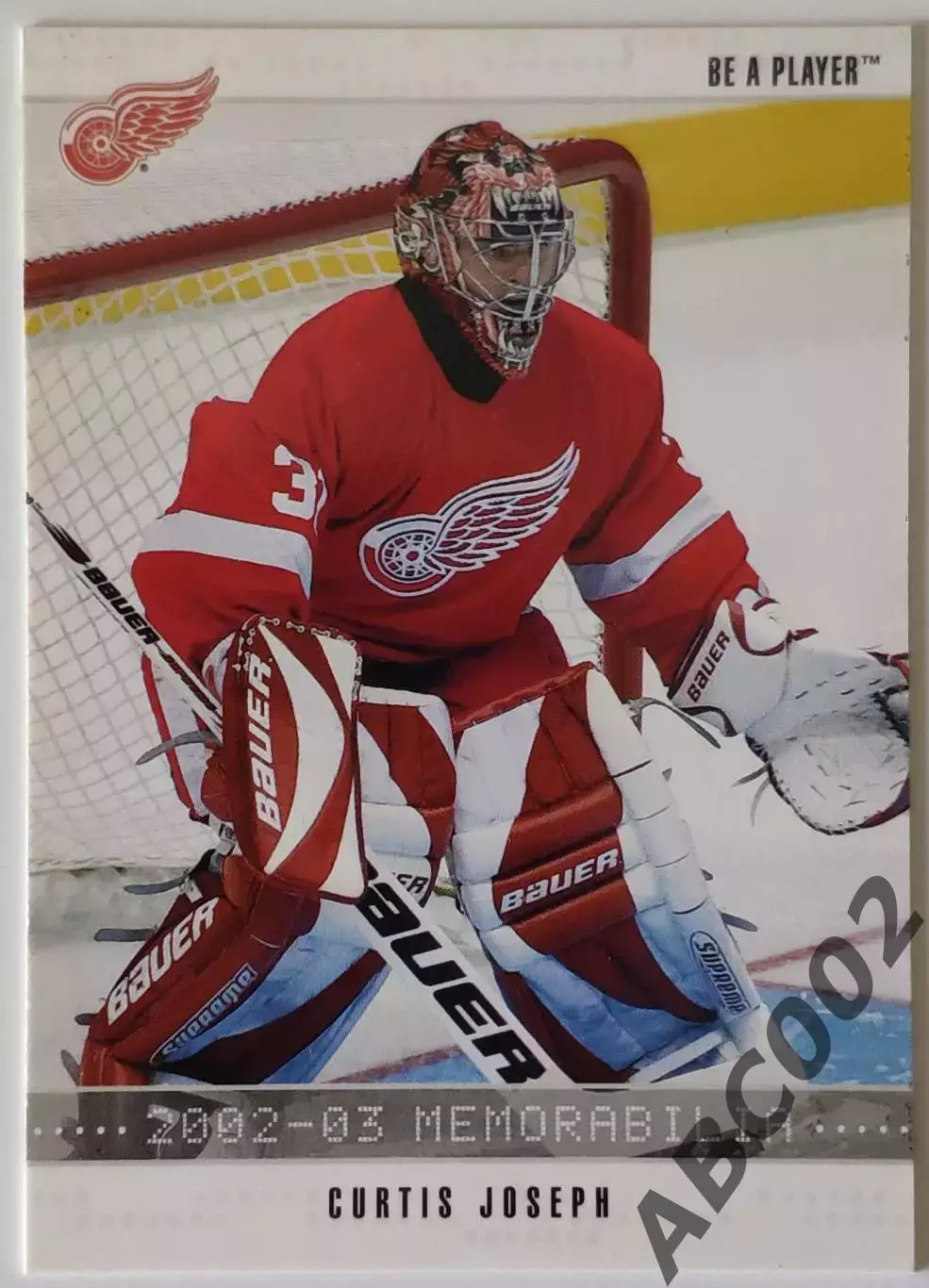Карточка НХЛ / Curtis Joseph / Red Wings / Be A Player