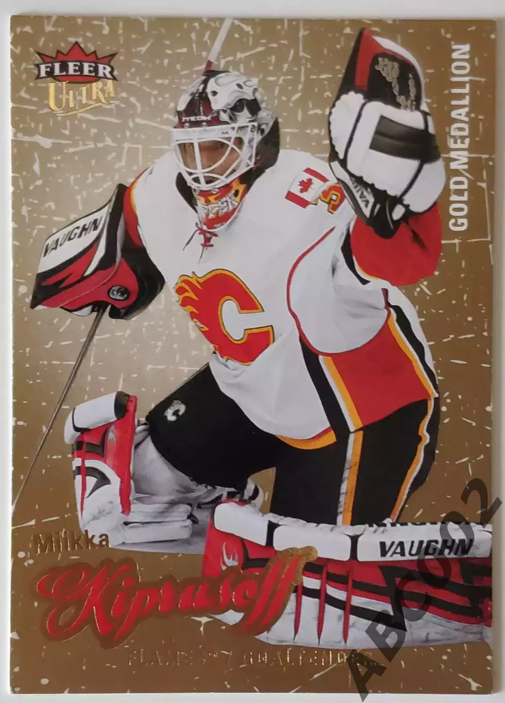 Карточка НХЛ / Mikka Kiprusoff / Flames / Fleer Ultra