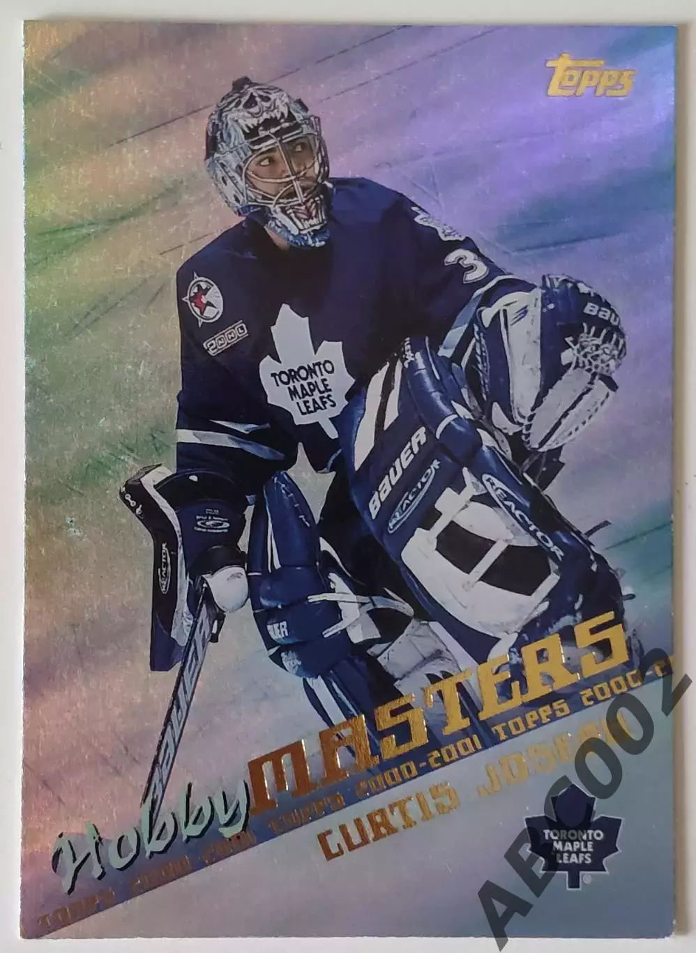 Карточка НХЛ / Curtis Joseph / Maple Leafs / Hobby Masters