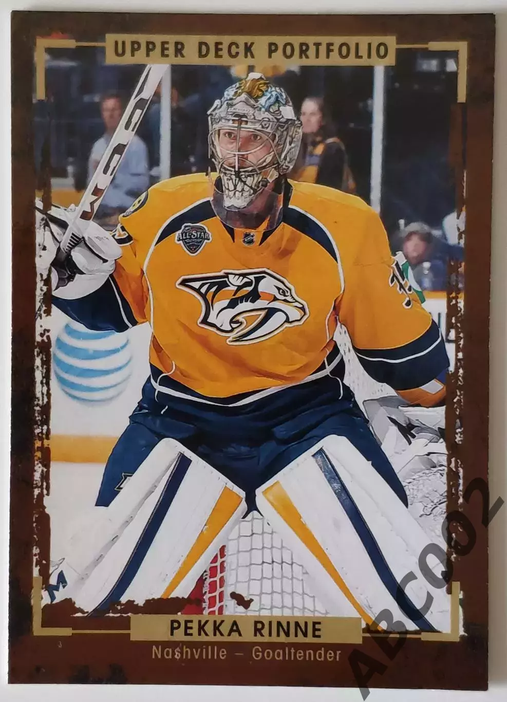 Карточка НХЛ / Pekka Rinne / Nashville / Portfolio