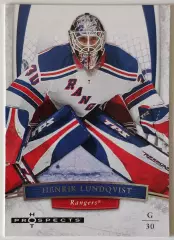Карточка НХЛ / Henrik Lundqvist / Rangers / Hot Prospects