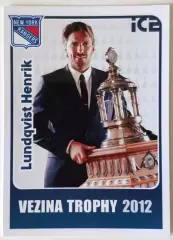 Карточка НХЛ / Henrik Lundqvist / Rangers / Vezina Trophy