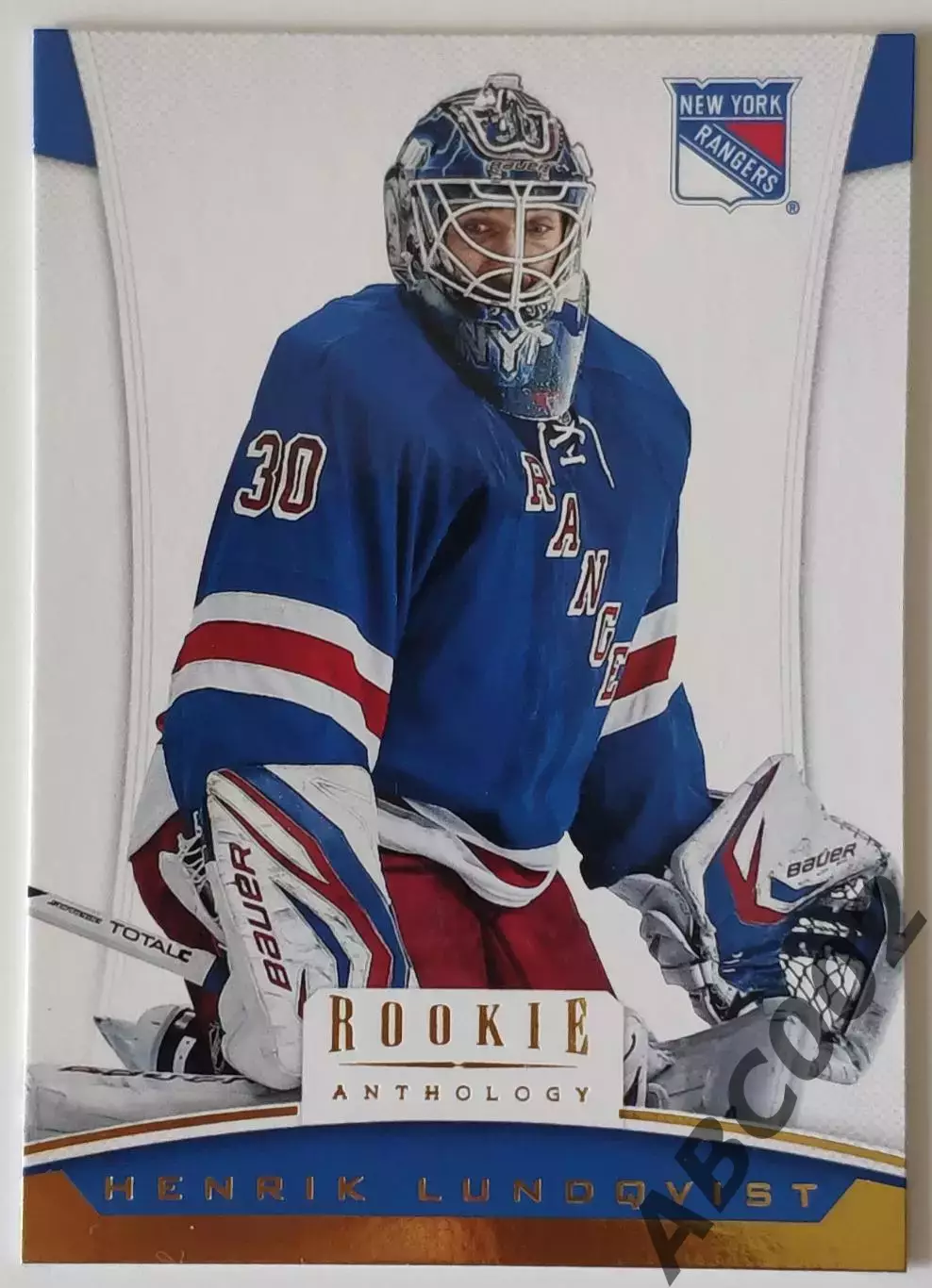 Карточка НХЛ / Henrik Lundqvist / Rangers / Rookie Anthology