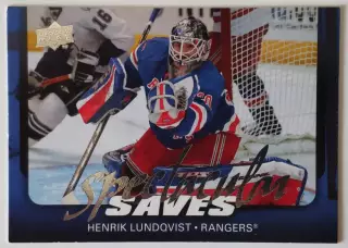 Карточка НХЛ / Henrik Lundqvist / Rangers / Spectacular Saves