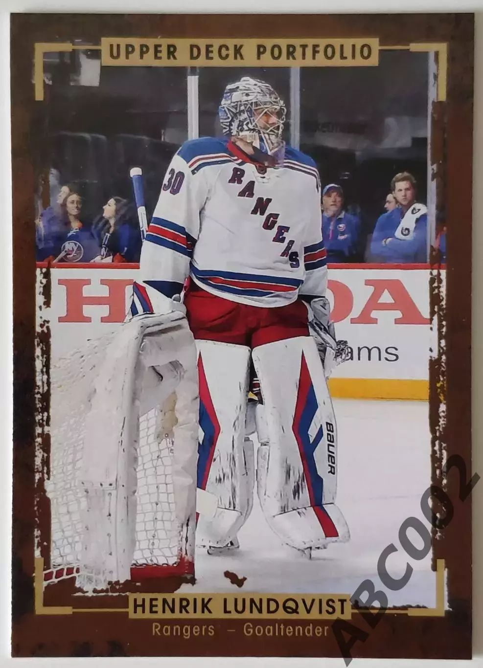 Карточка НХЛ / Henrik Lundqvist / Rangers / Portfolio
