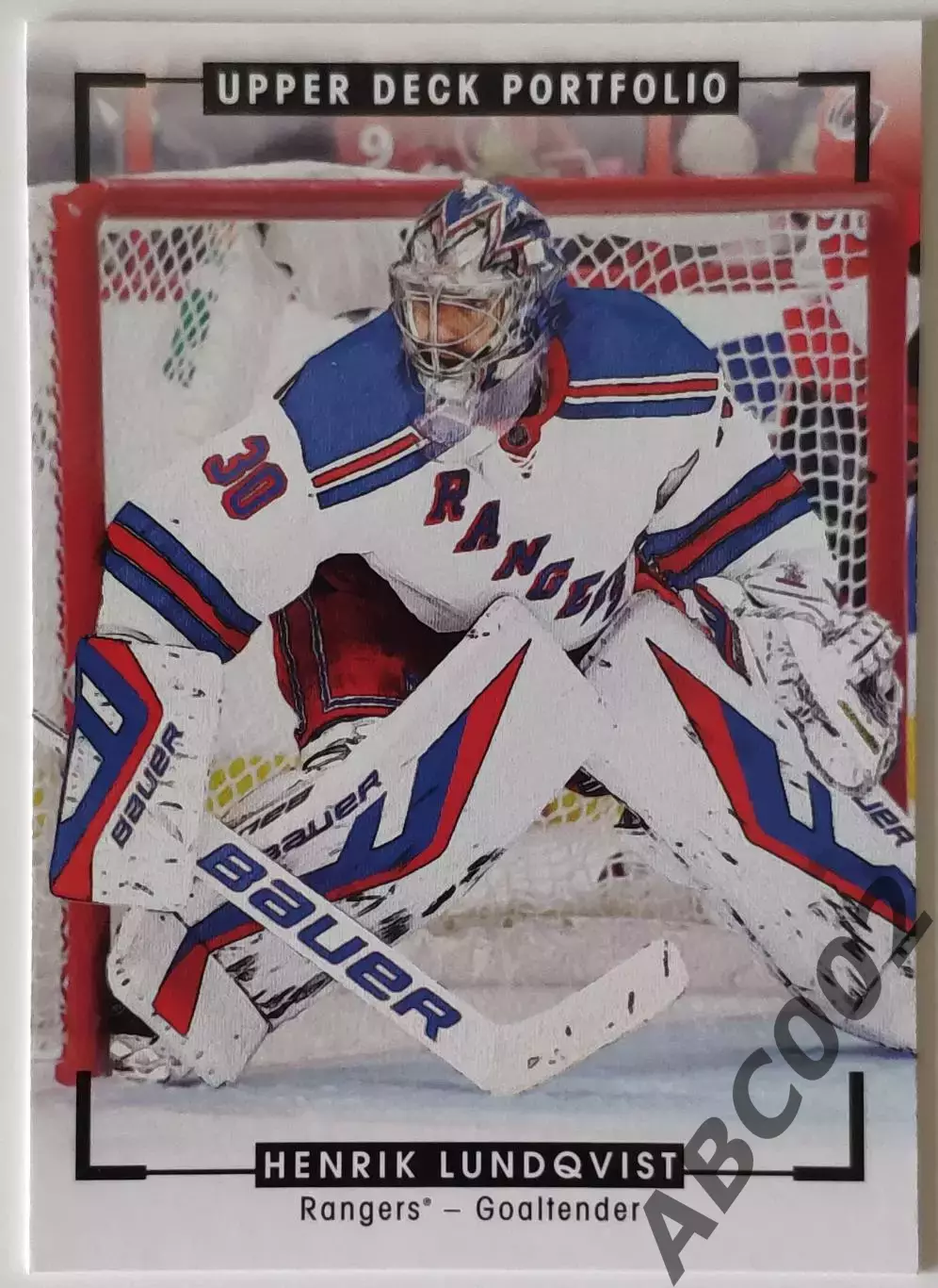 Карточка НХЛ / Henrik Lundqvist / Portfolio