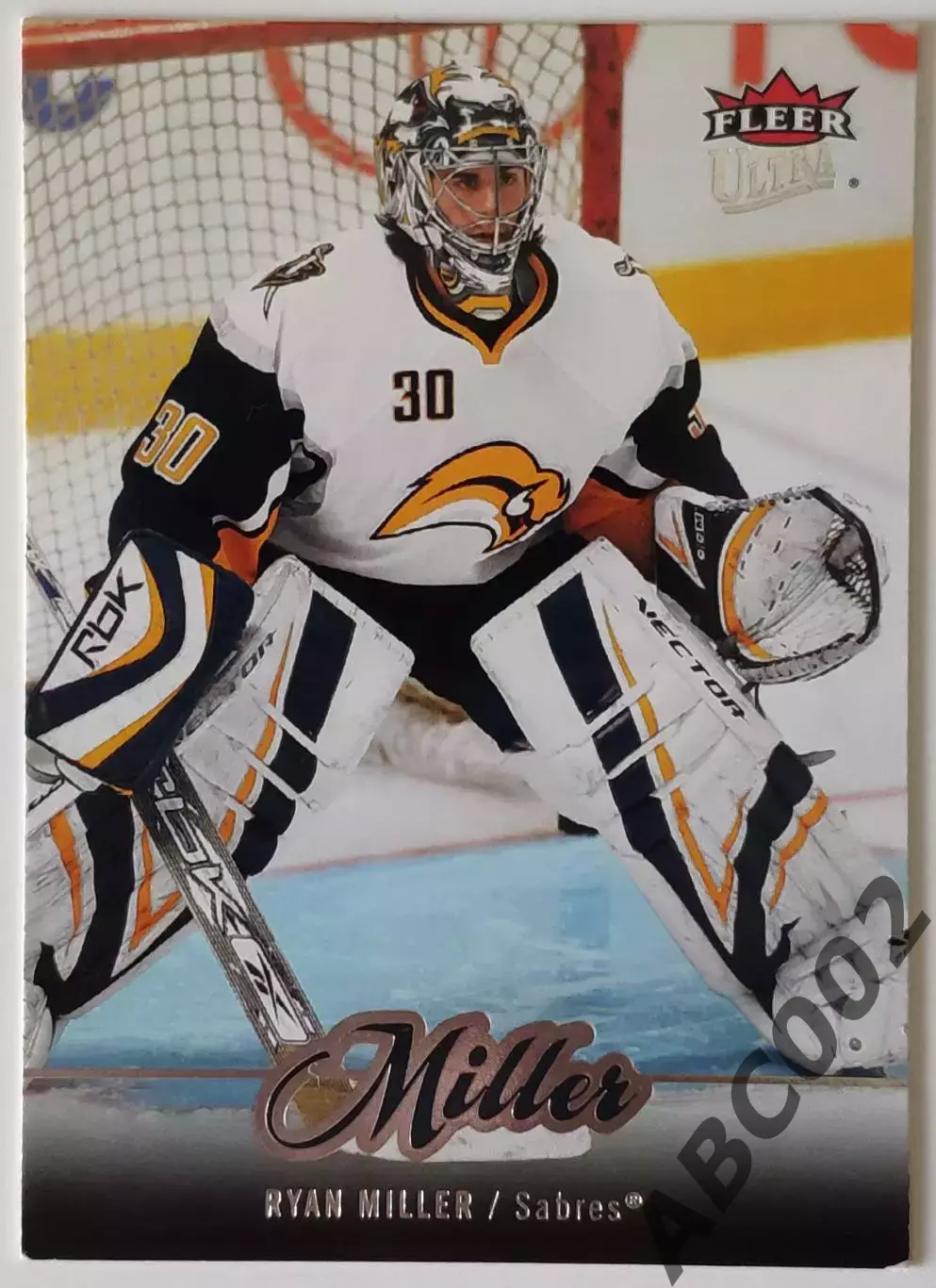Карточка НХЛ / Ryan Miller / Sabres / Fleer