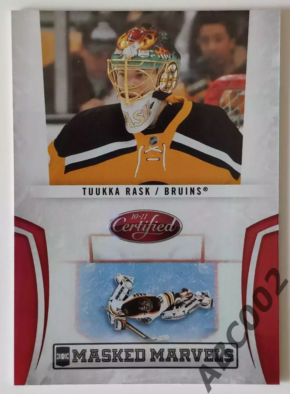 Карточка НХЛ / Tuuka Rask / 159 из 250 / Bruins / Masked Marvels