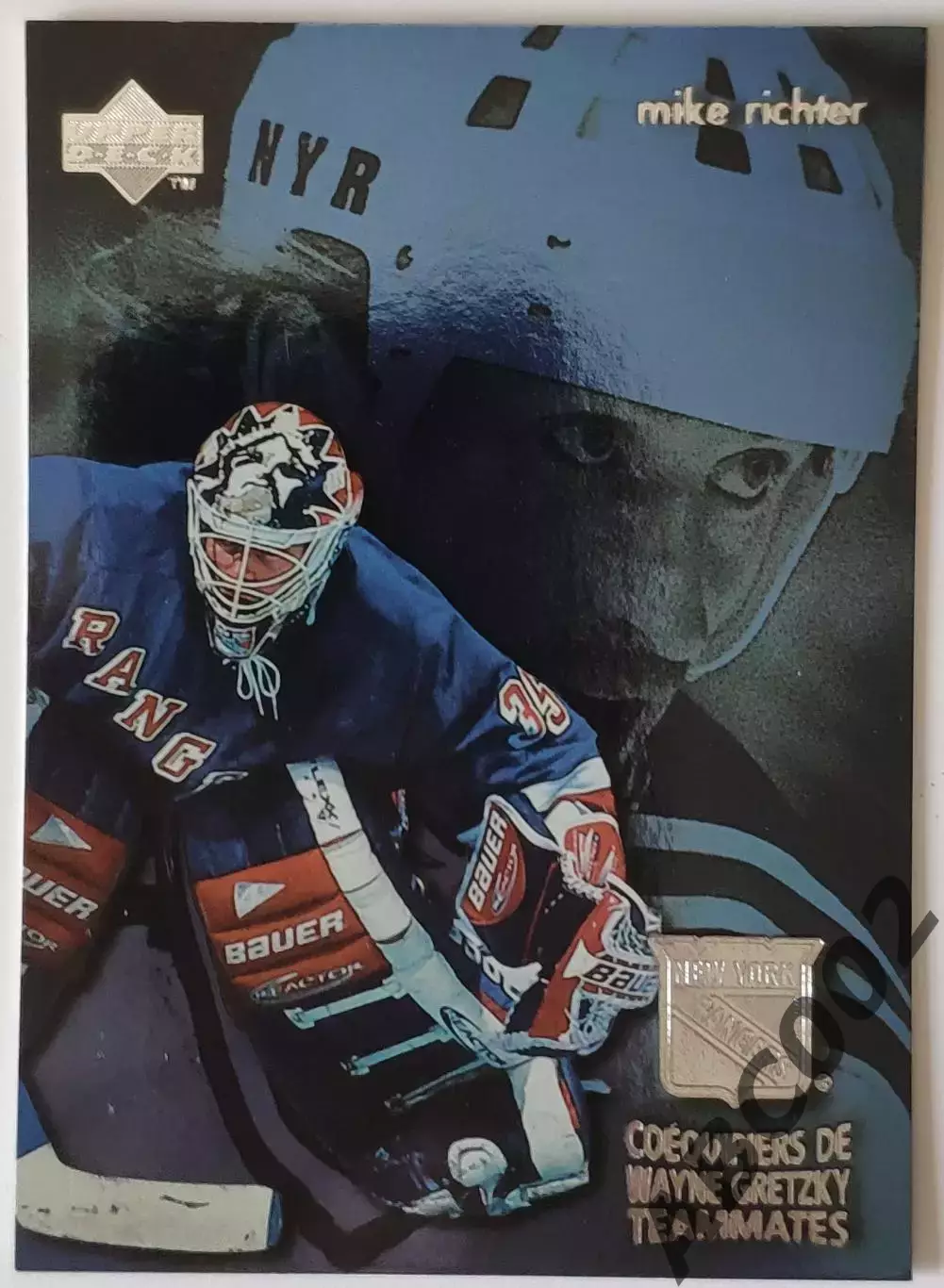 Карточка НХЛ / Mike Richter / Rangers / Gretzky Teammates