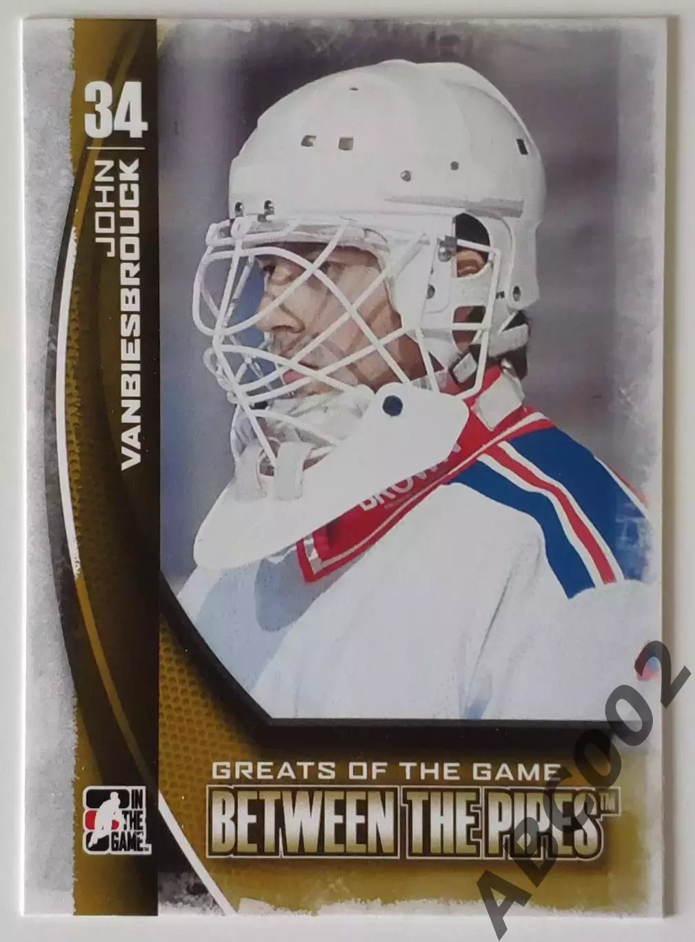 Карточка НХЛ / John Vanbiesbrouck / Rangers / Between The Pipes