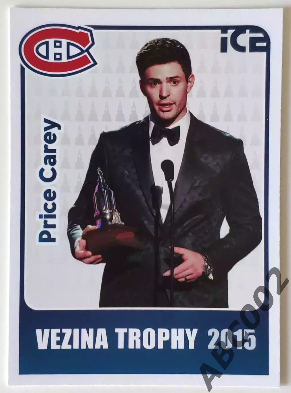 Карточка НХЛ / Carey Price / Canadiens / Vezina Trophy