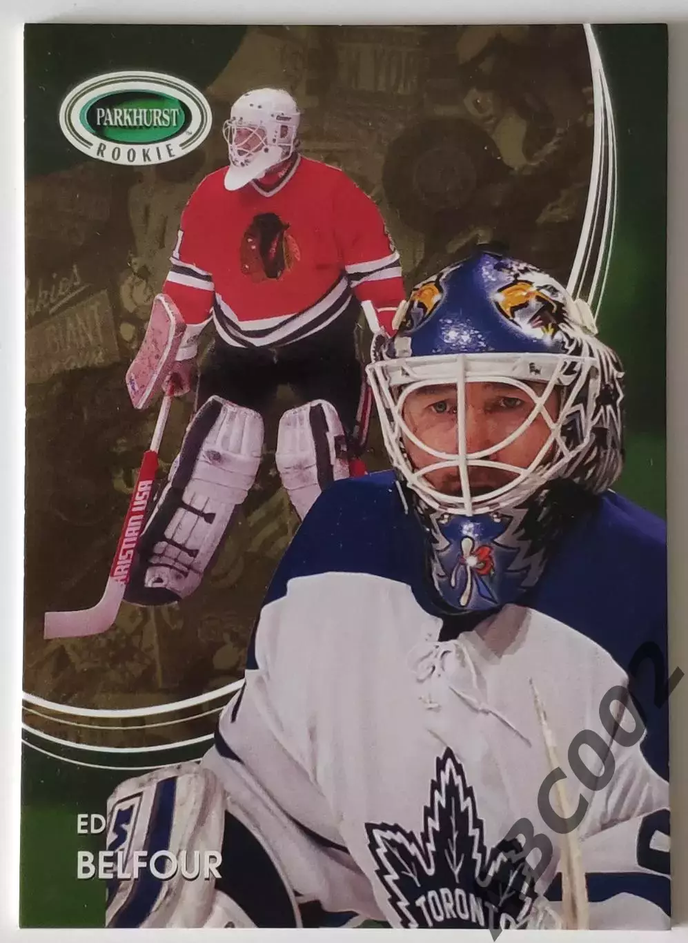 Карточка НХЛ / Ed Belfour / Maple Leafs / Parkhurst Rookie
