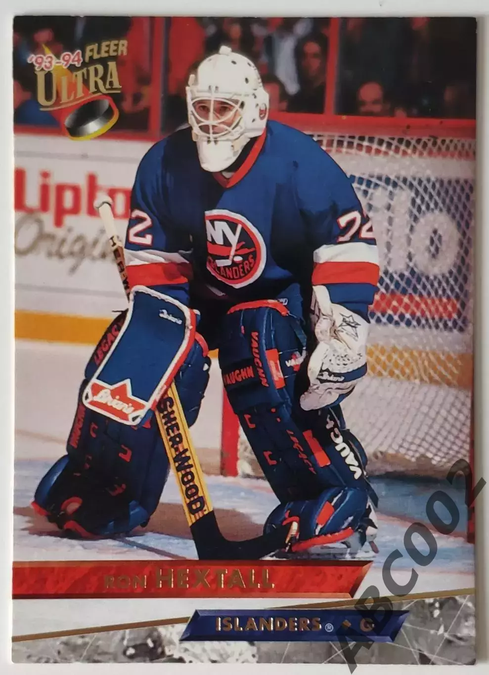 Карточка НХЛ / Ron Hextall / Islanders / Fleer Ultra