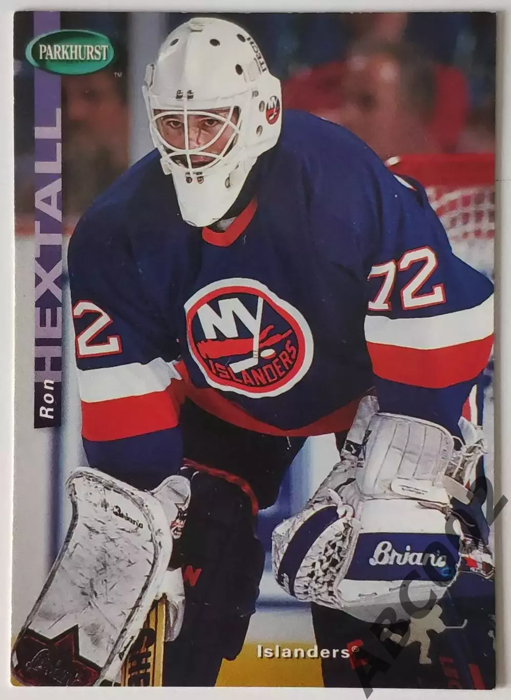 Карточка НХЛ / Ron Hextall / Islanders / Parkhurst