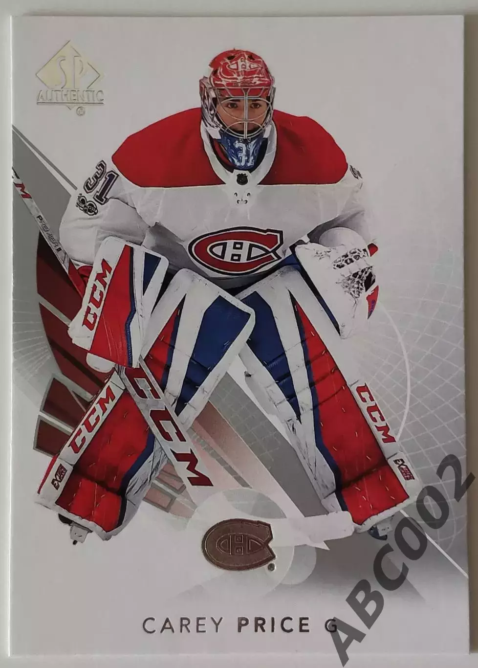 Карточка НХЛ / Carey Price / Canadiens / SP Authentic