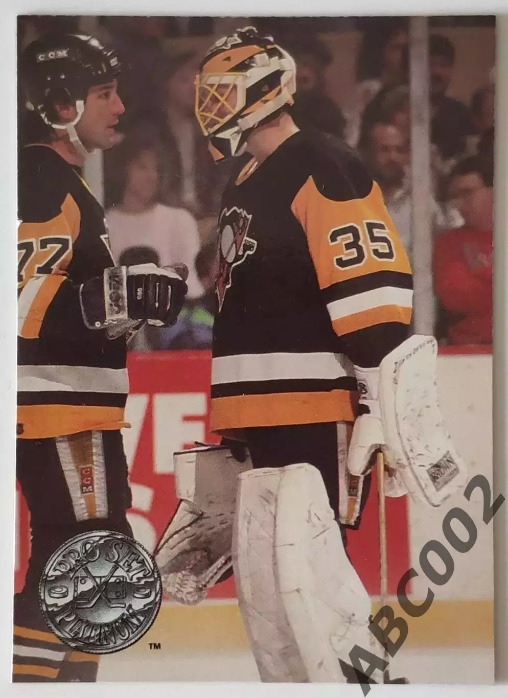 Карточка НХЛ / Tom Barrasso / Penguins / Pro Set