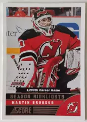 Карточка НХЛ / Martin Brodeur / Devils / Score Season Highlights
