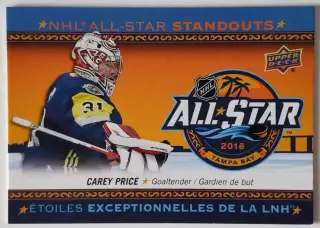 Карточка НХЛ / Carey Price / Canadiens / All Star