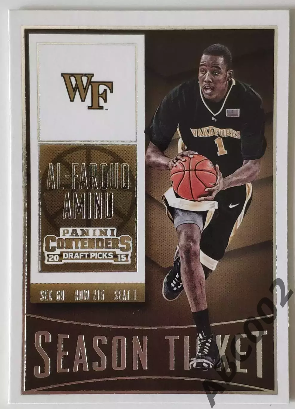 Карточка НБА / NCAA / Al-Farouq Aminu / Panini Contenders /
