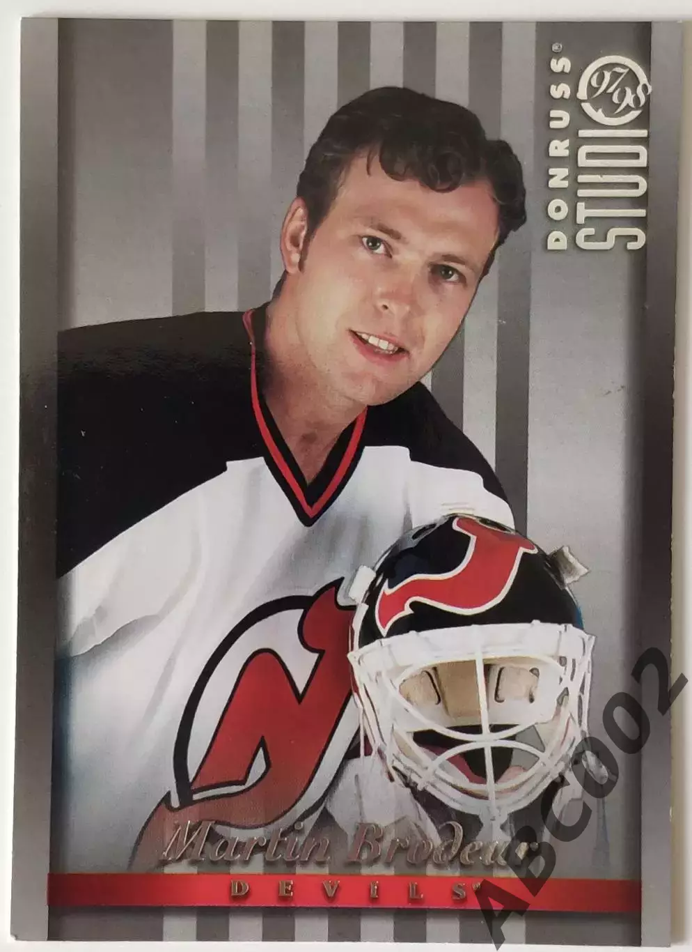 Карточка НХЛ / Martin Brodeur / Devils / Donruss Studio