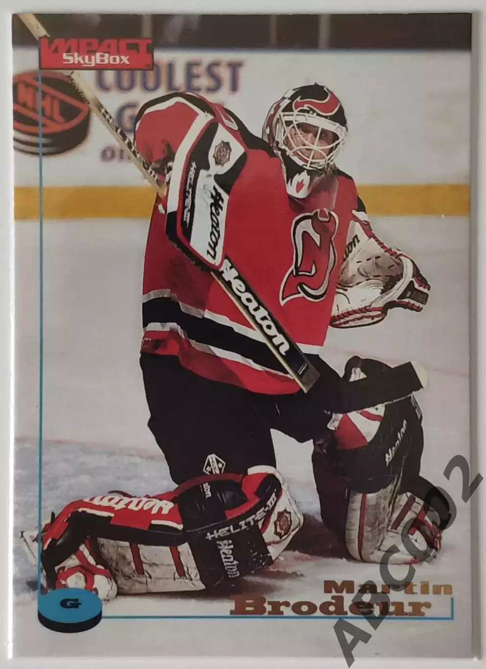 Карточка НХЛ / Martin Brodeur / Devils / Skybox