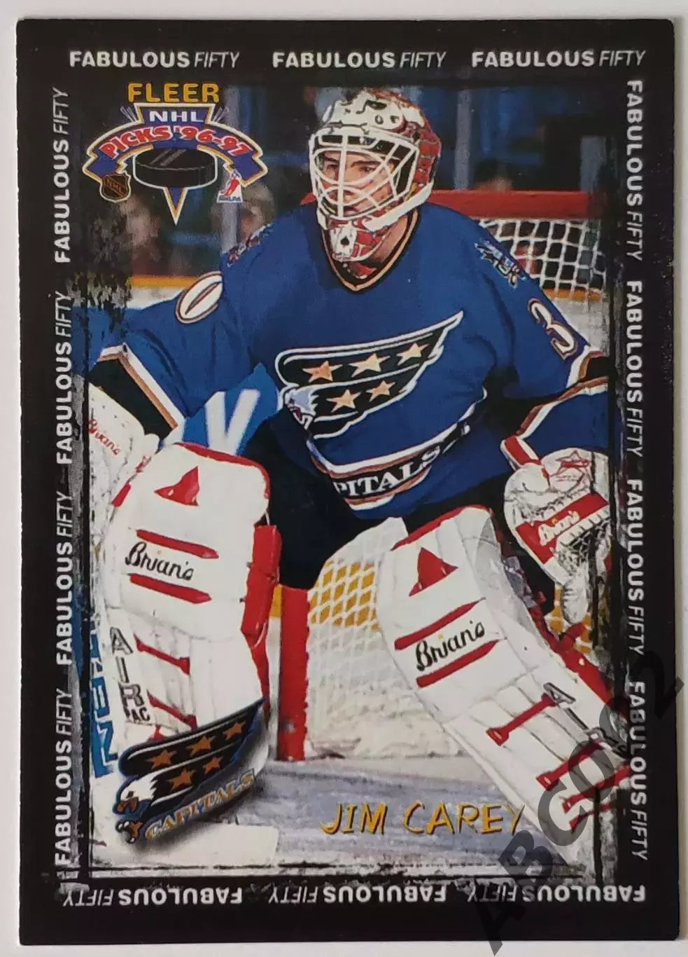Карточка НХЛ / Jim Carey / Capitals / Fleer Fabulous Fifty