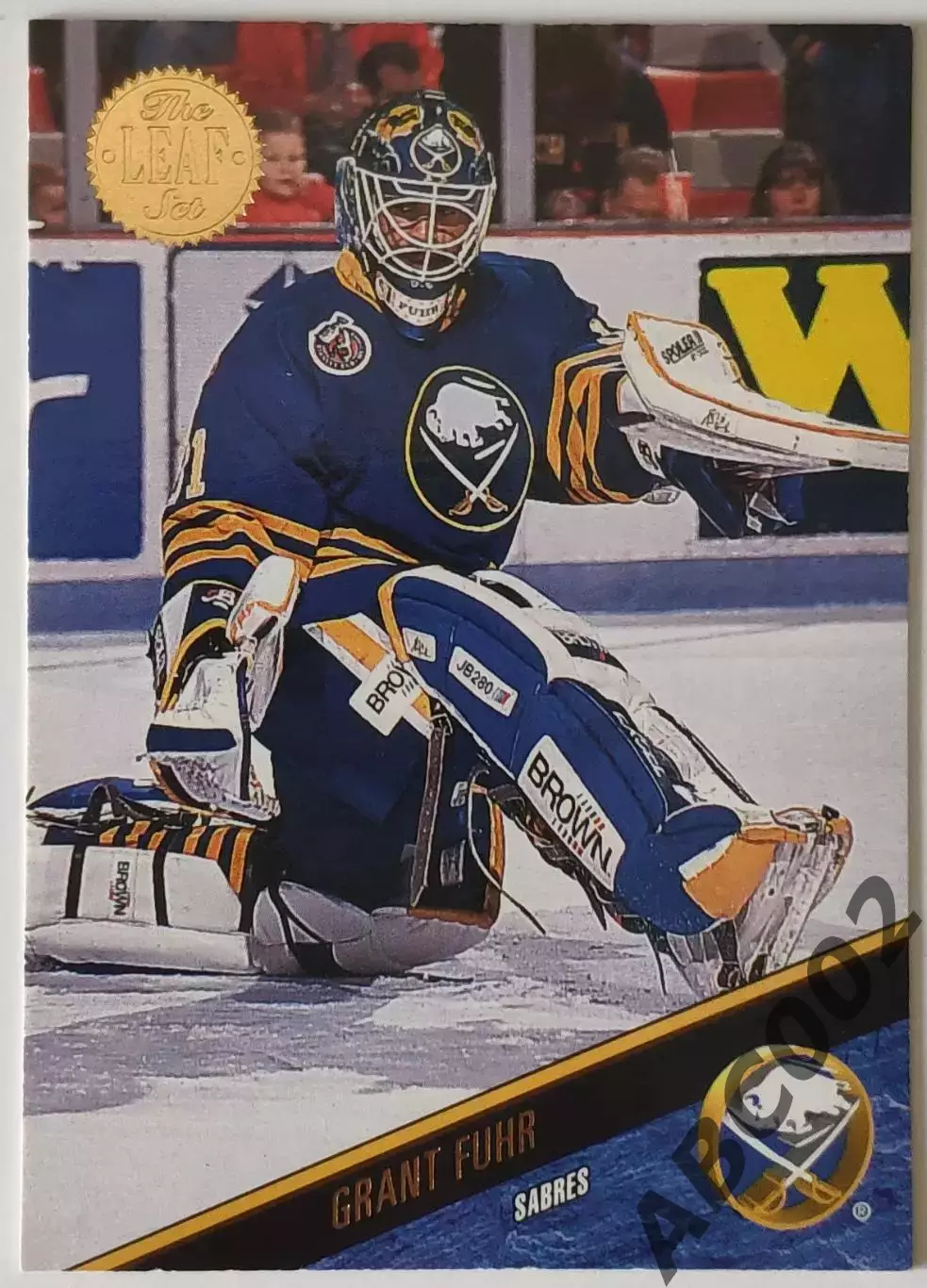 Карточка НХЛ / Grant Fuhr / Sabres / Leaf