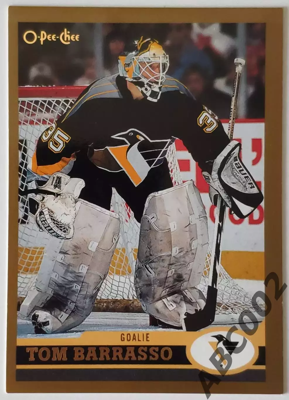 Карточка НХЛ / Tom Barrasso / Penguins / O-Pee-Chee