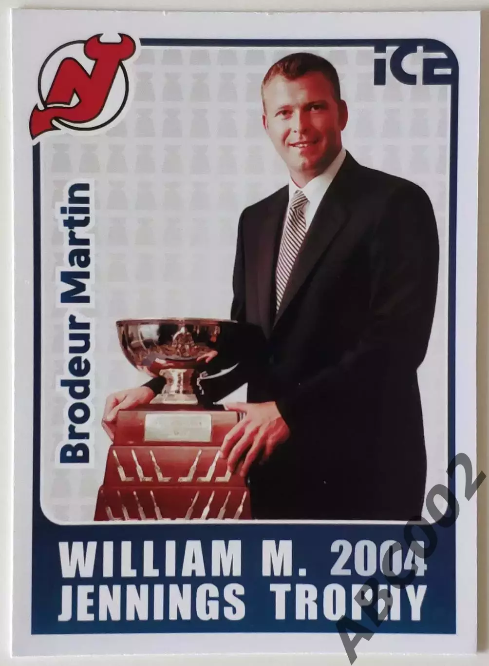 Карточка НХЛ / Martin Brodeur / Devils / William Jennings Trophy 2004