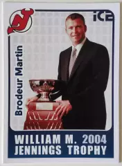 Карточка НХЛ / Martin Brodeur / Devils / William Jennings Trophy 2004