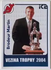 Карточка НХЛ / Martin Brodeur / Devils / Vezina Trophy 2004