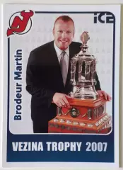Карточка НХЛ / Martin Brodeur / Devils / Vezina Trophy 2007