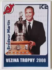 Карточка НХЛ / Martin Brodeur / Devils / Vezina Trophy 2008