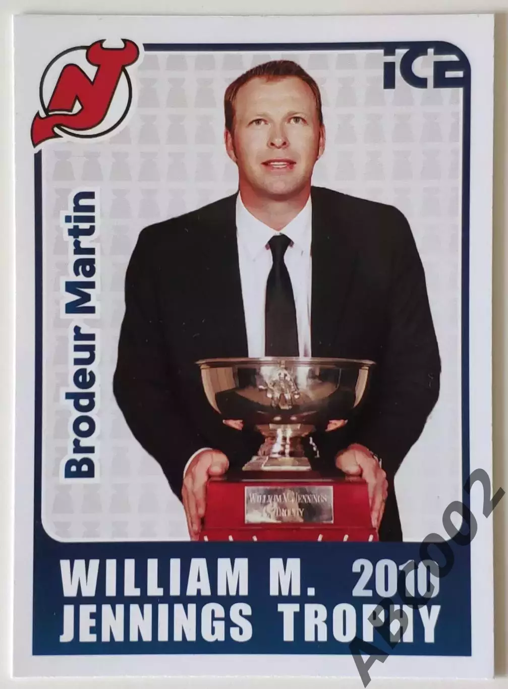 Карточка НХЛ / Martin Brodeur / Devils / William Jennings Trophy 2010