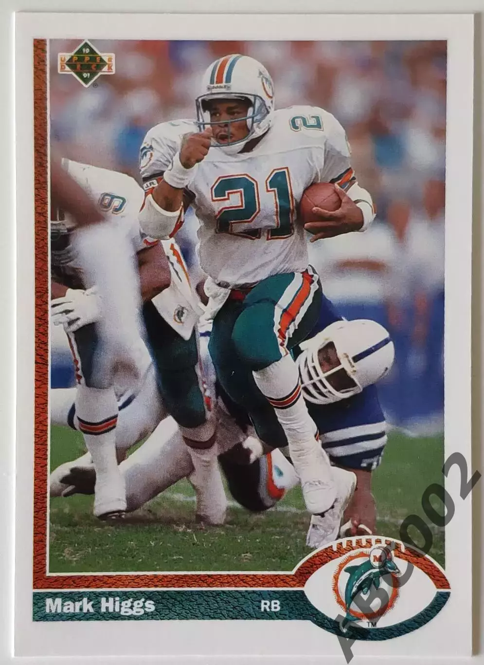 Карточка NFL / Mark Higgs / Miami Dolphins / Upper Deck