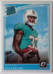 Карточка NFL / Kalen Ballage / Miami Dolphins / Rated Rookie