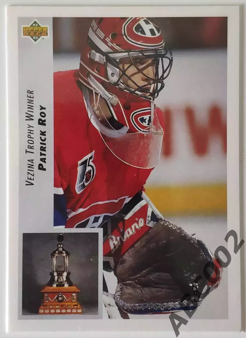 Карточка НХЛ / Patrick Roy / Canadiens / Upper Deck