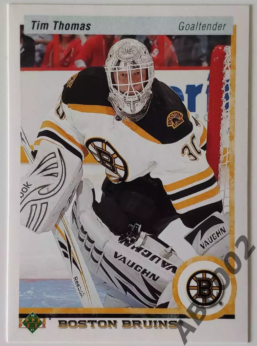 Карточка НХЛ / Tim Thomas / Bruins / Upper Deck