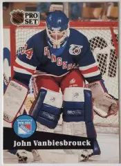 Карточка НХЛ / John Vanbiesbrouck / Rangers / Pro Set