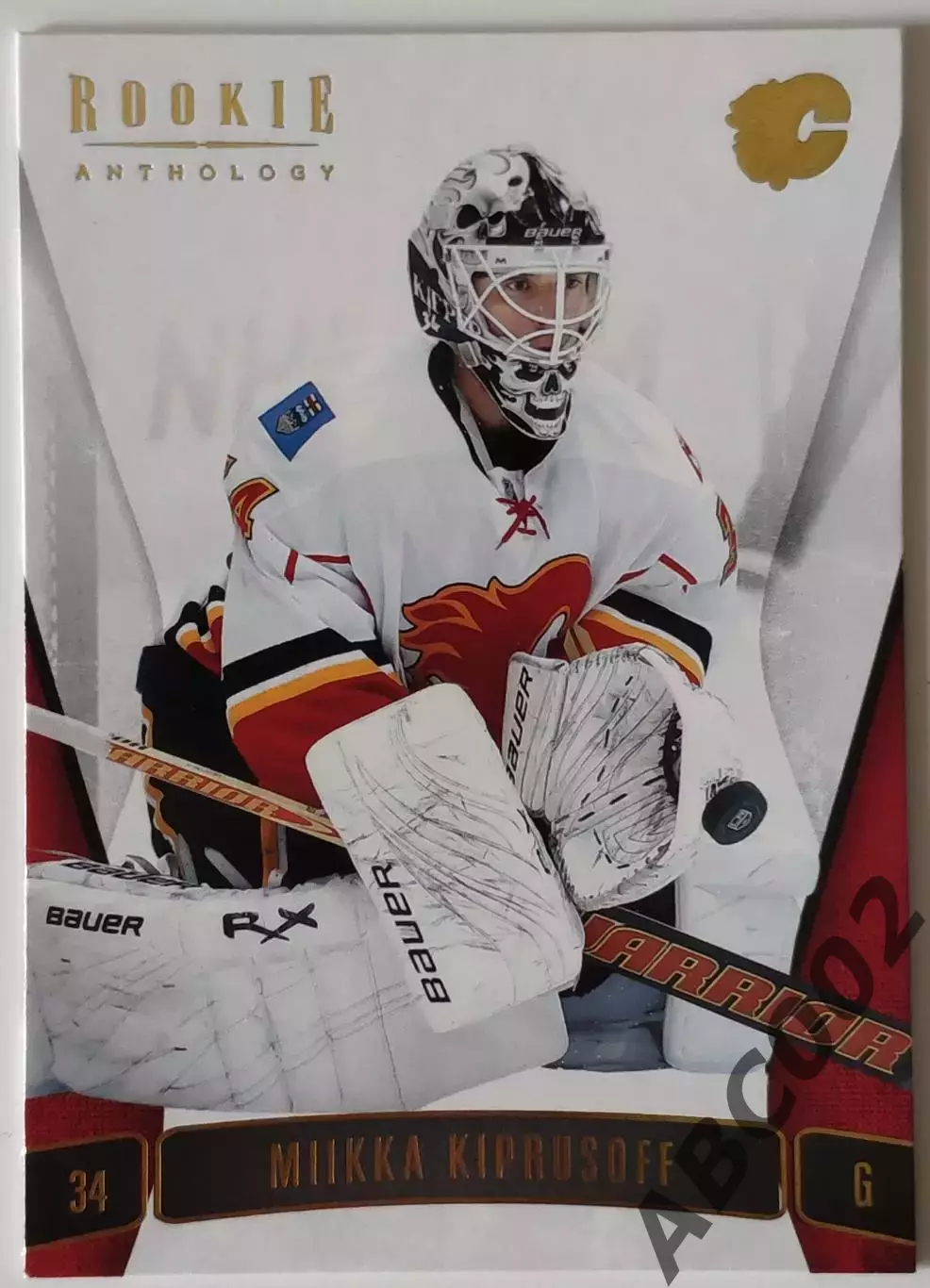 Карточка НХЛ / Mikka Kiprusoff / Flames / Rookie Anthology