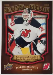 Карточка НХЛ / Martin Brodeur / Biography of a Season