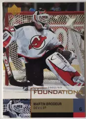Карточка НХЛ / Martin Brodeur / Devils / Foundations