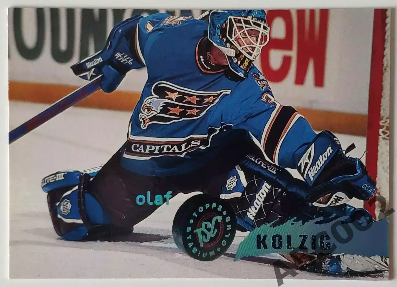 Карточка НХЛ / Olaf Kolzig / Capitals / Stadium Club