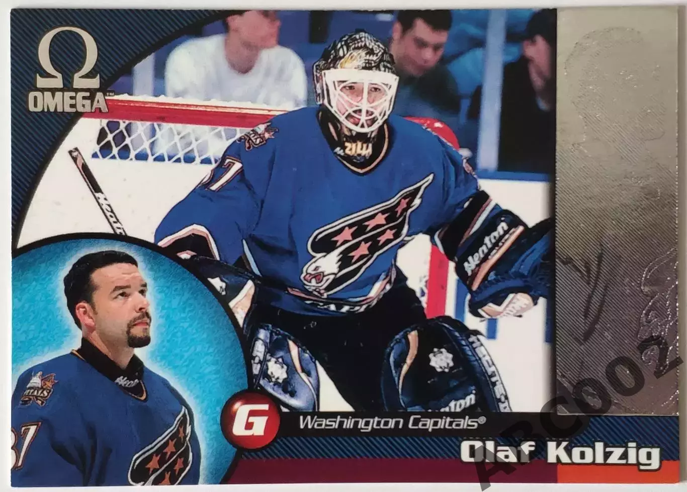 Карточка НХЛ / Olaf Kolzig / Capitals / Omega