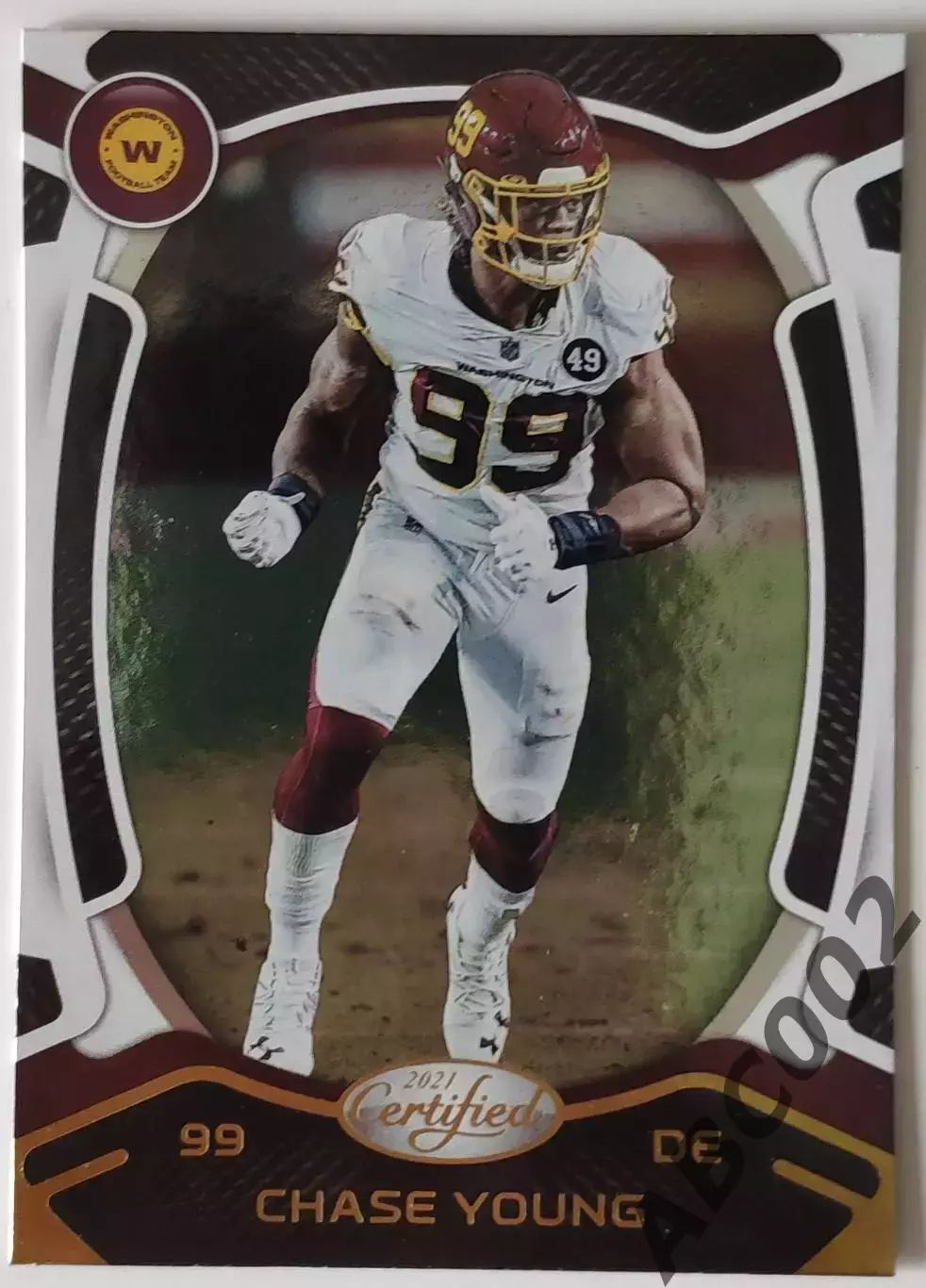 Карточка NFL / Chase Young / Washington / Certified